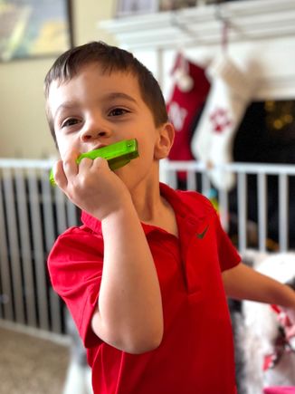 Who knows, maybe he's got some musical talent!