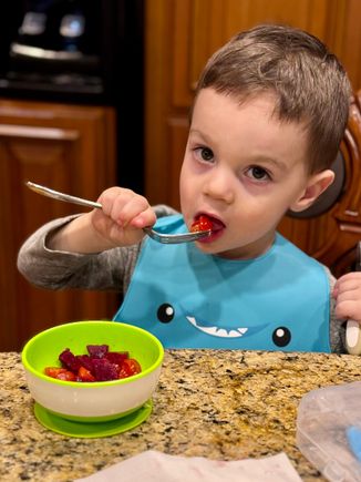 Can’t beat sliced grape tomatoes and beets!!!!