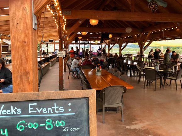 Here is the pavilion where we sat to watch the band...a dance