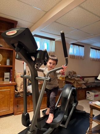 Joyce is training him well!