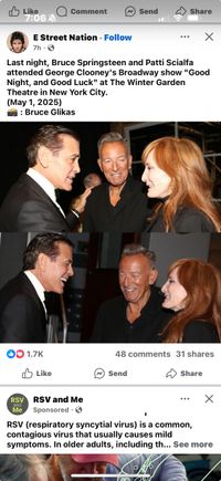 I didn’t know it but Bruce Springsteen was in the audience. This is not my picture