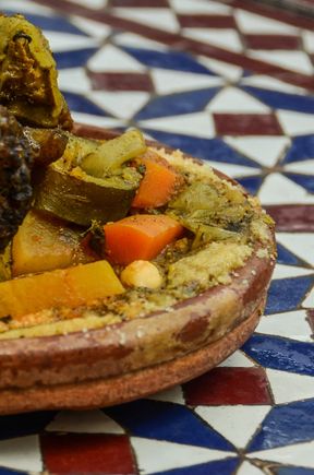 We opted for tajine. One of the market cats opted for our leftovers.