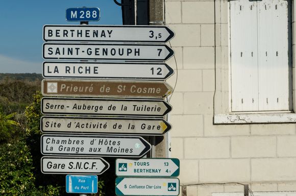 Some signs.