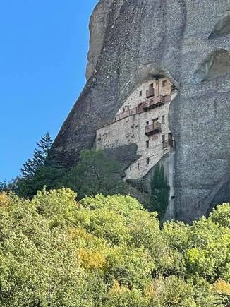 The Ermitage.  There were individual hermit caves in the cliffs surrounding it.