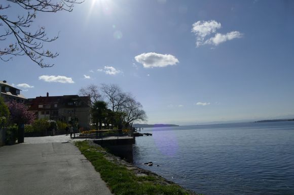 Walking toward town