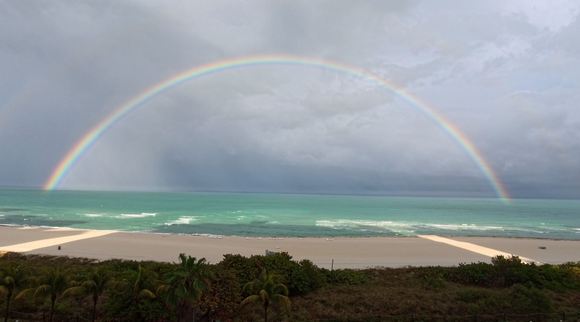 We had a beautiful rainbow after the storm.