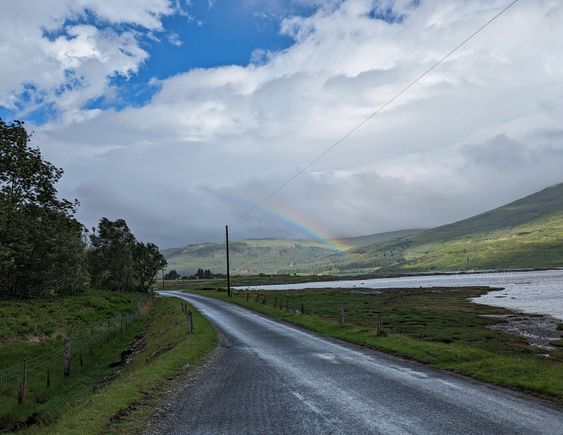 The weather couldn't decide if it wanted to rain or be sunny