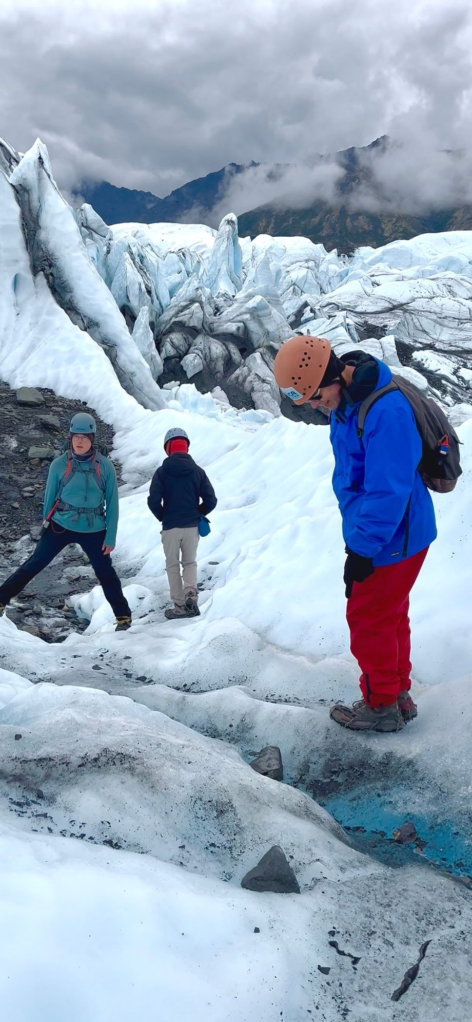 With our guide on Matanuska glacier