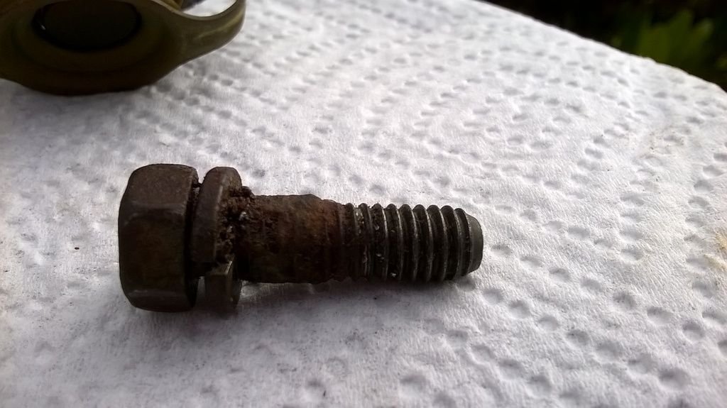Broke off thermostat housing bolt Ford Truck Enthusiasts Forums