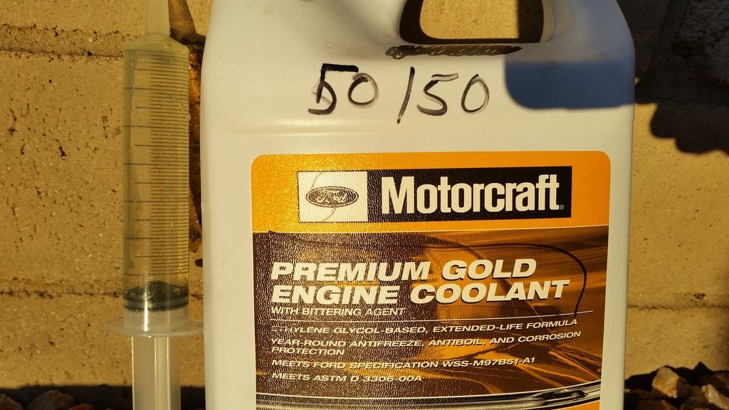 Mixing Green Coolant with Gold Coolant **Coolant FLush Results