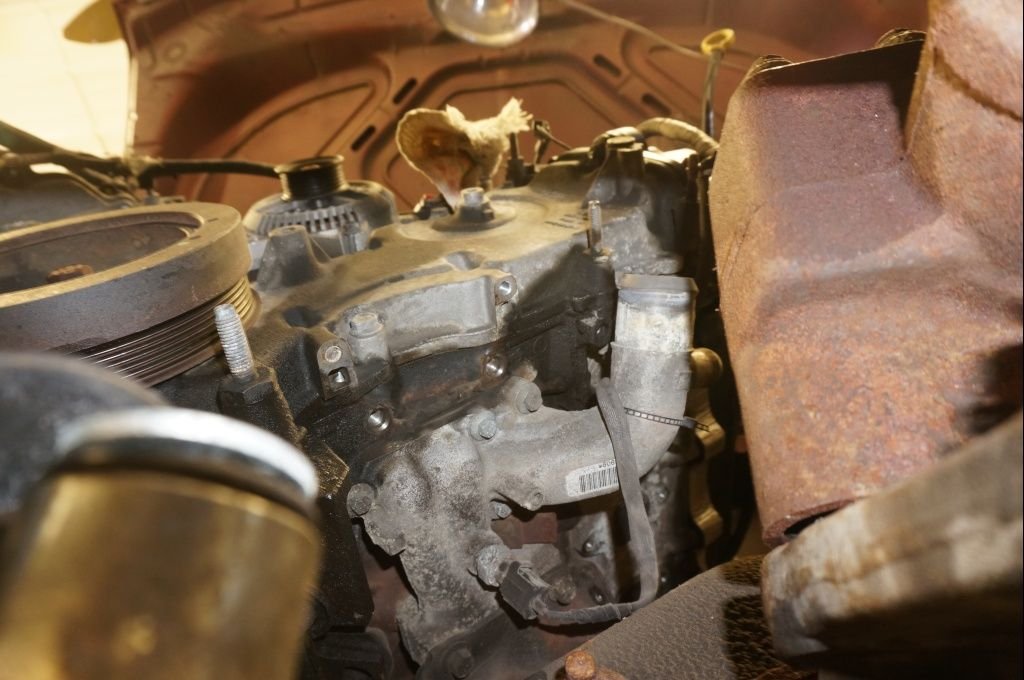 3 valve 6.8 V10 oil leak Oil cooler adapter or timing chain cover