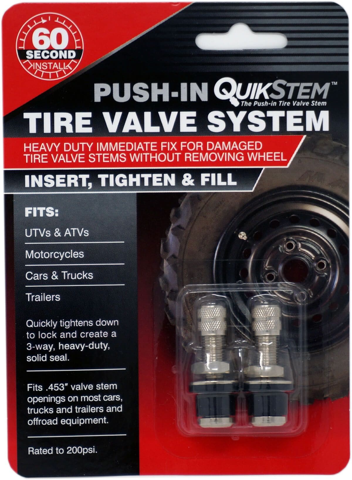 QuikStem - Replace Broken Tire Valve Stems in 60 seconds - No Need to Break  the Bead
