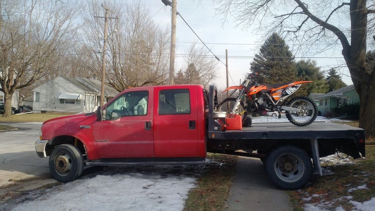 Dirt bike ramp ona lifted 250 - Ford Truck Enthusiasts Forums