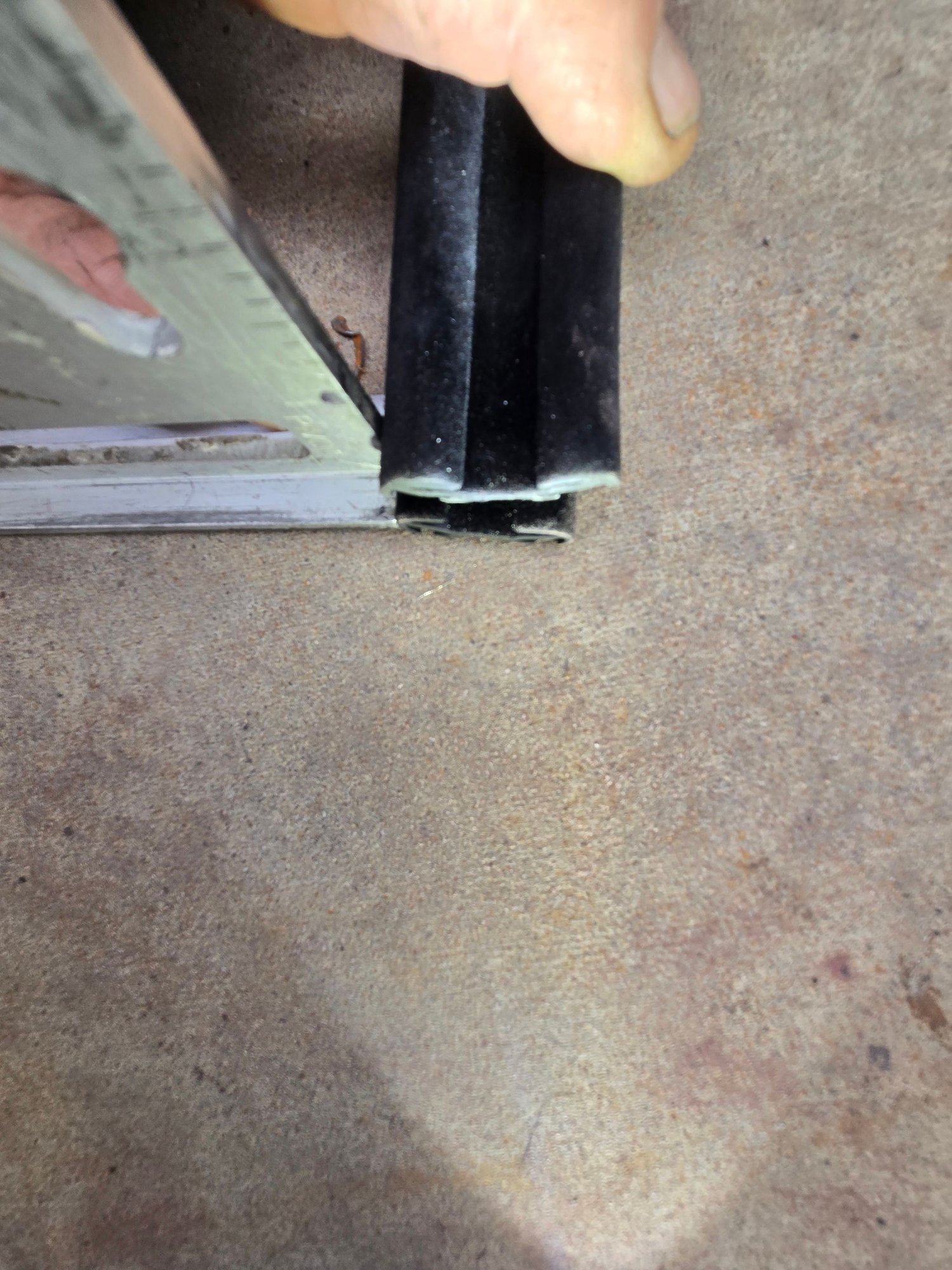 The smaller, narrower division channel is the LMC product in both photos.