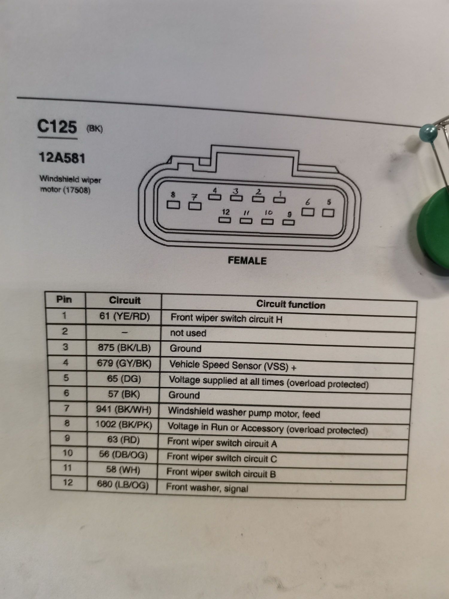 E350 2006 wiper motor testing Ford Truck Enthusiasts Forums