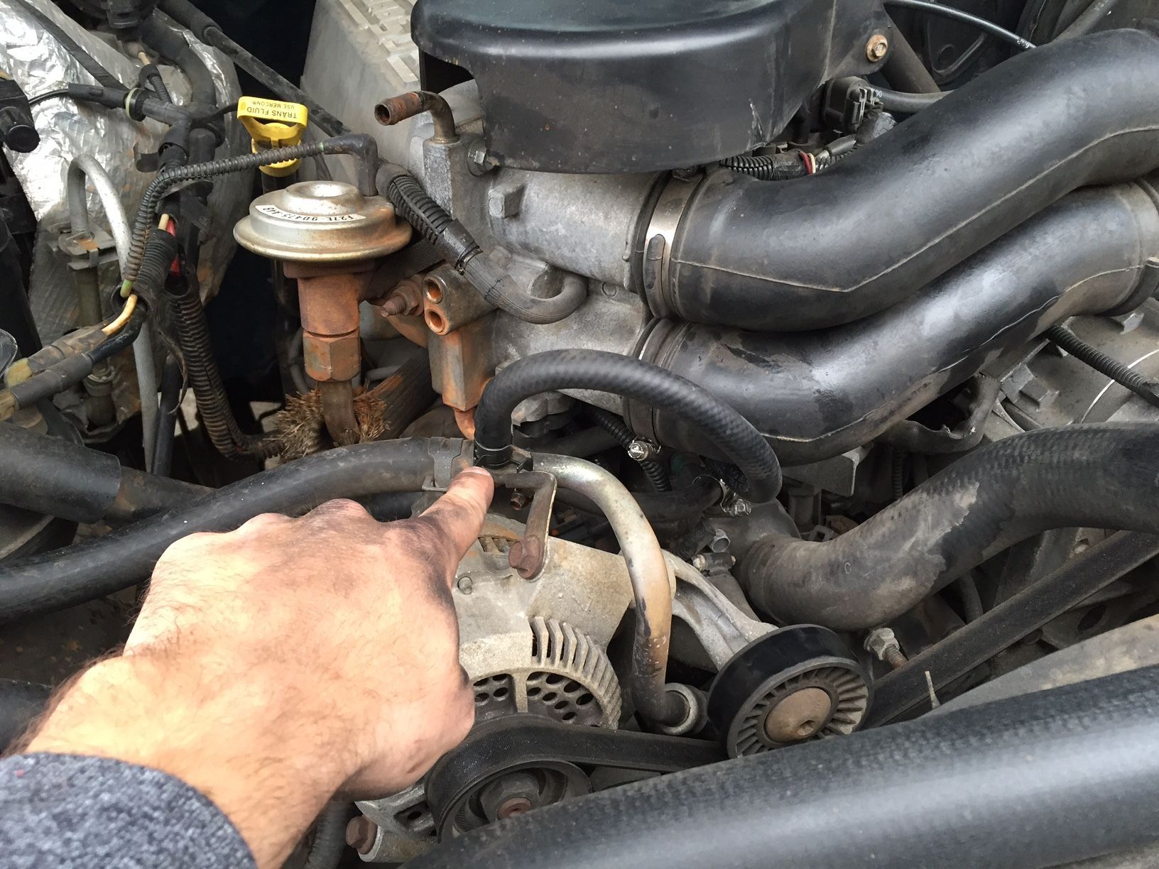 Coolant leak from throttle body after flush... Help? Ford Truck