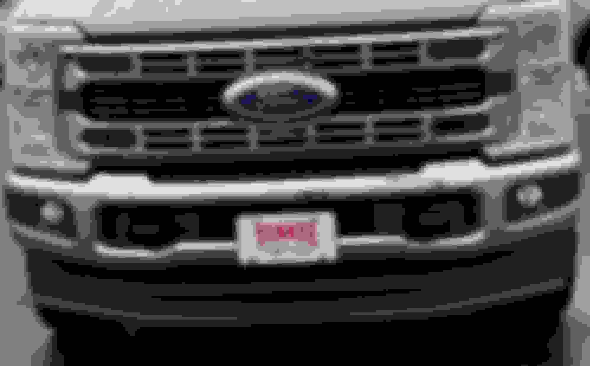 2023 F350 front air dam, no good (cutting) line for cutting it down a