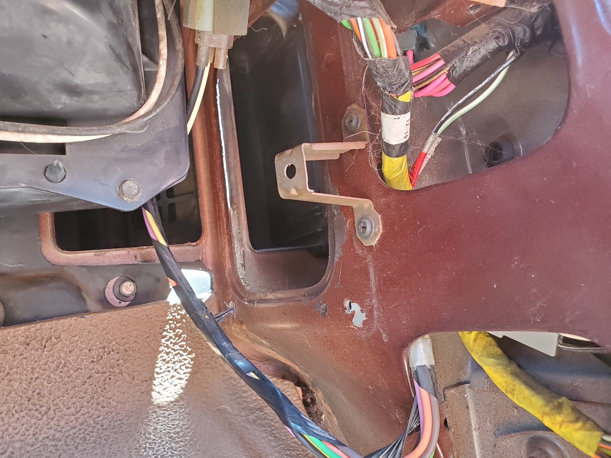 Accessing the cowl / cowl drain chamber from inside the cab? Ford