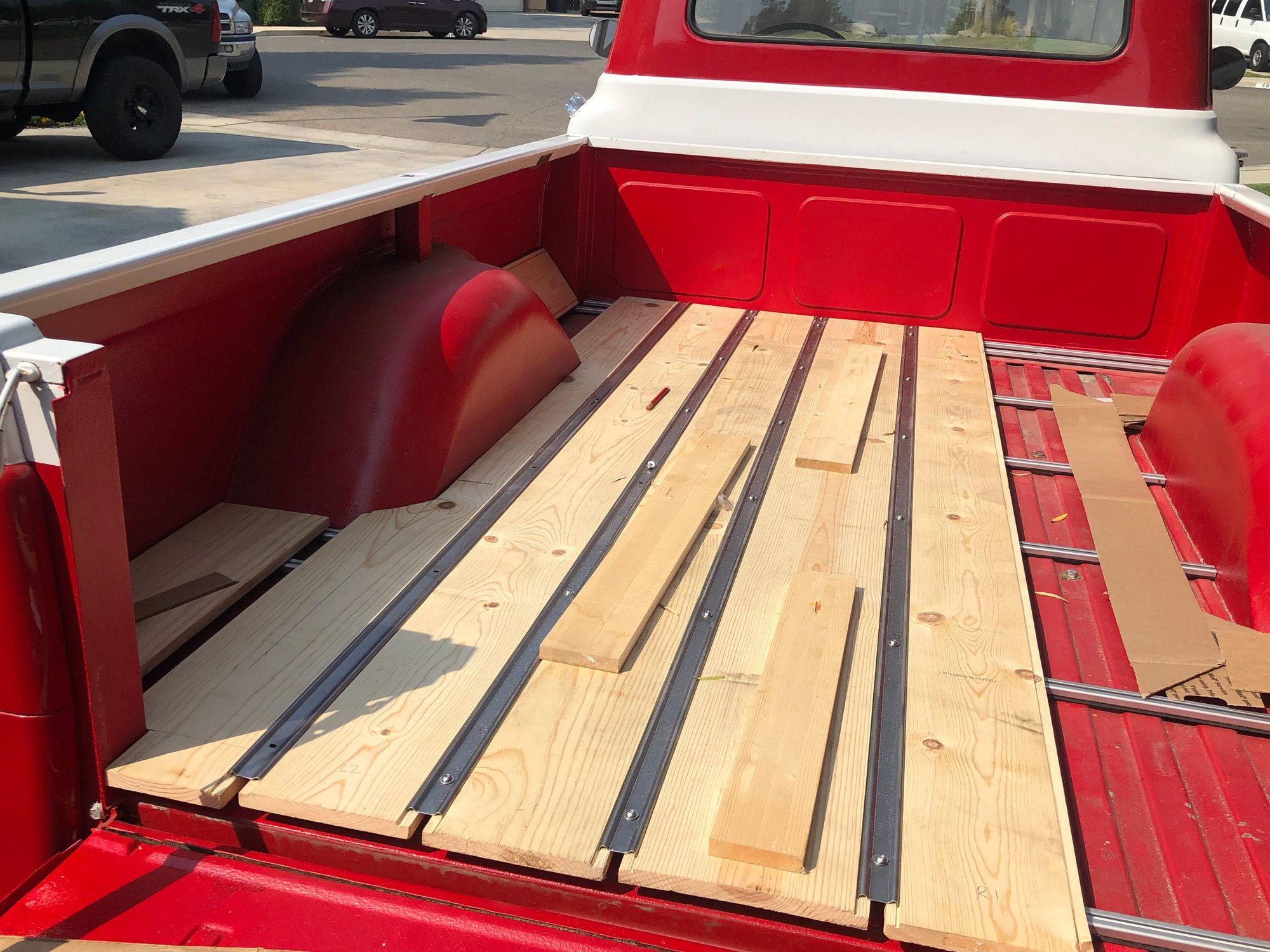 Created Functioning Cosmetic Wood Bed Floor for 8' Style Side - Ford ...