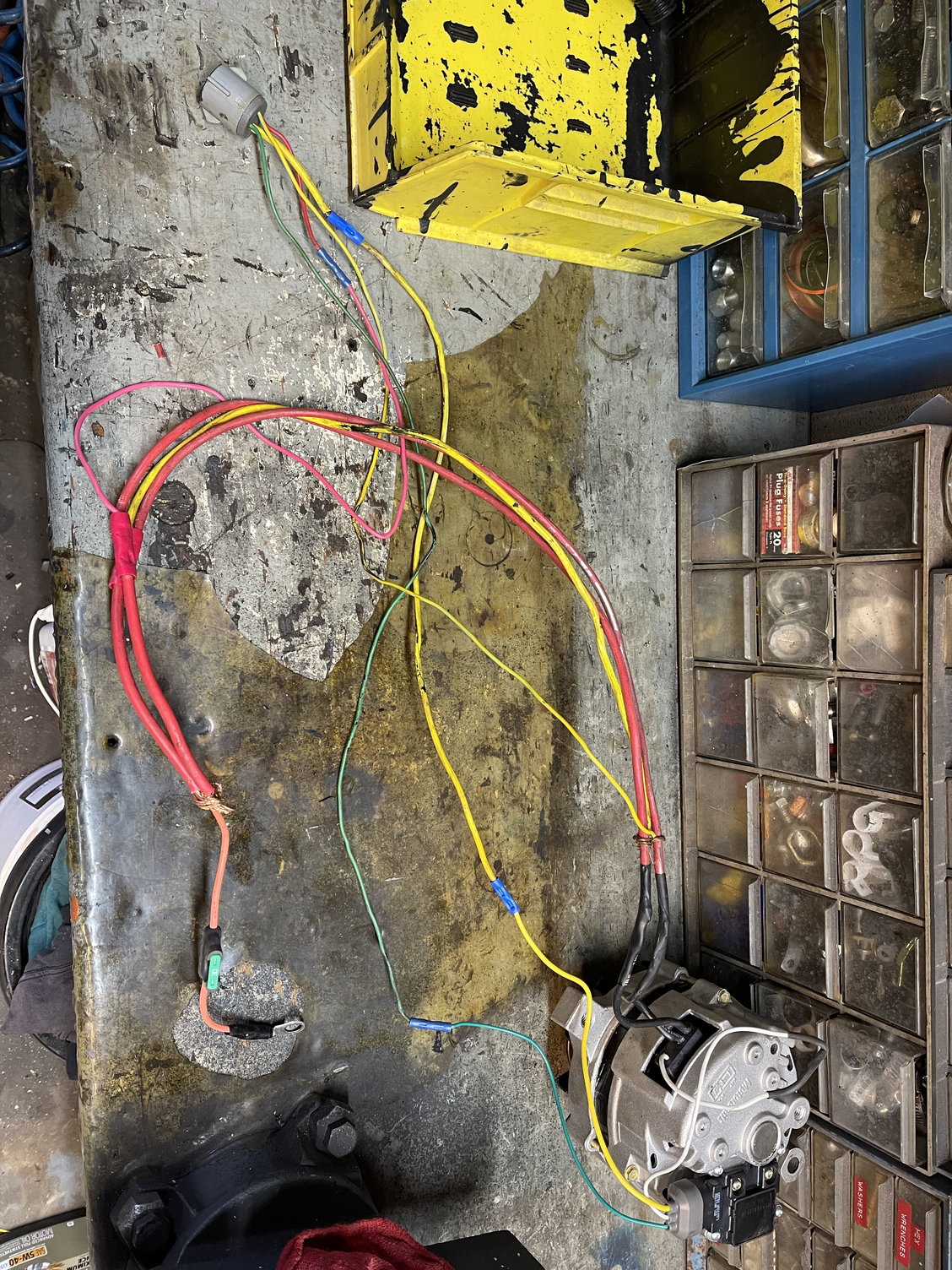 Wiring Kit, Alternator Wiring, 8-Gauge, Copper, 20' w/ Connectors