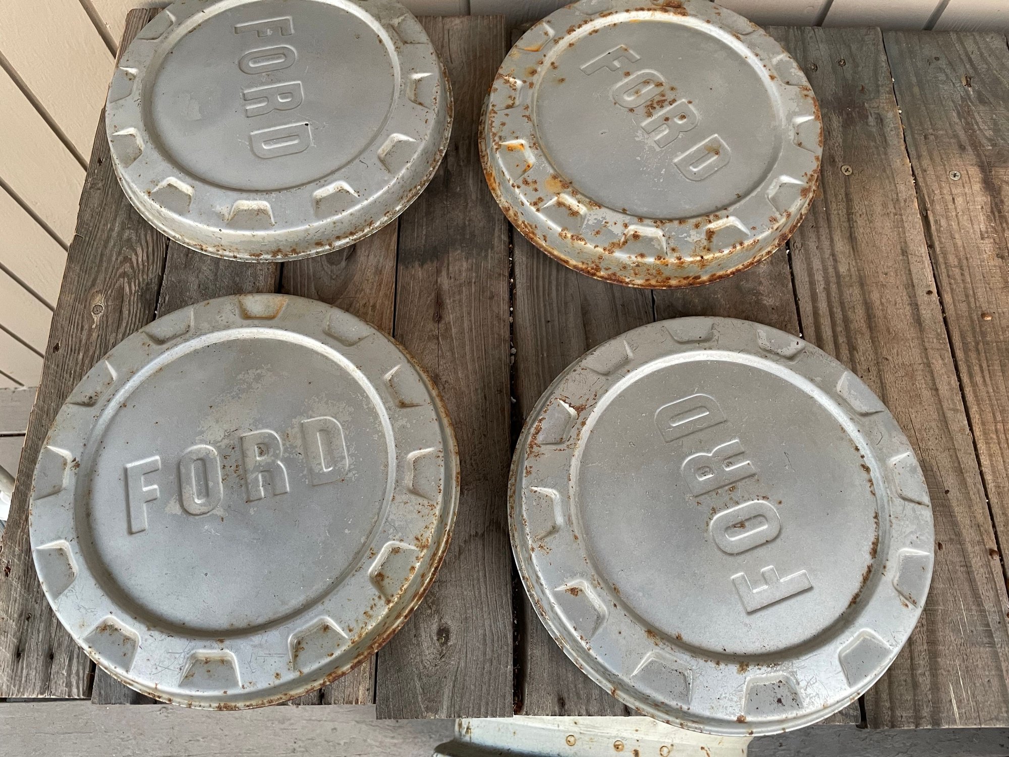 Wheels and Tires/Axles - 16" Innie wheels and caps from a '63 f-100 - Used - All Years Ford F-100 - Portland, OR 97219, United States