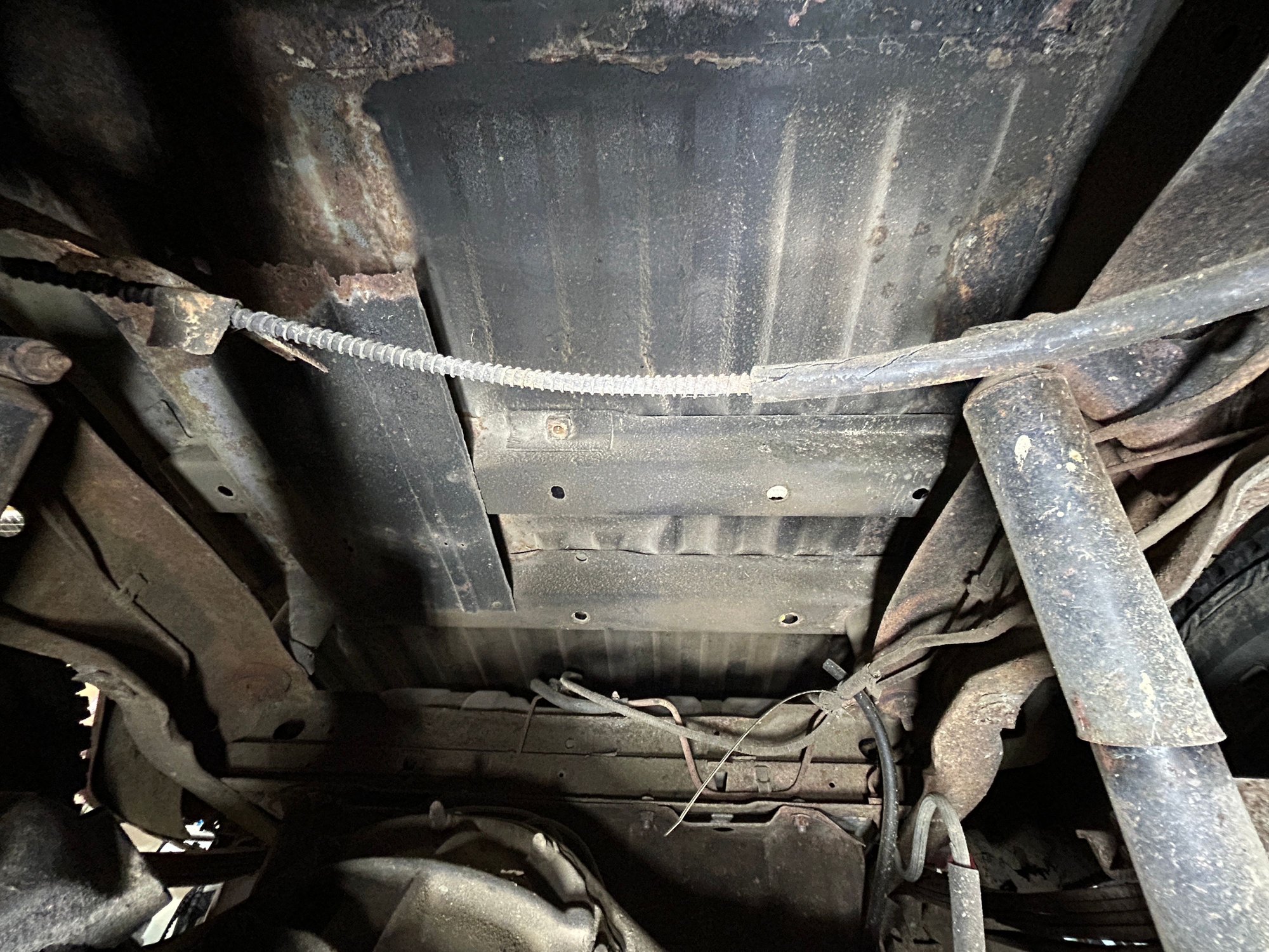 After removal of the rotted sheet metal