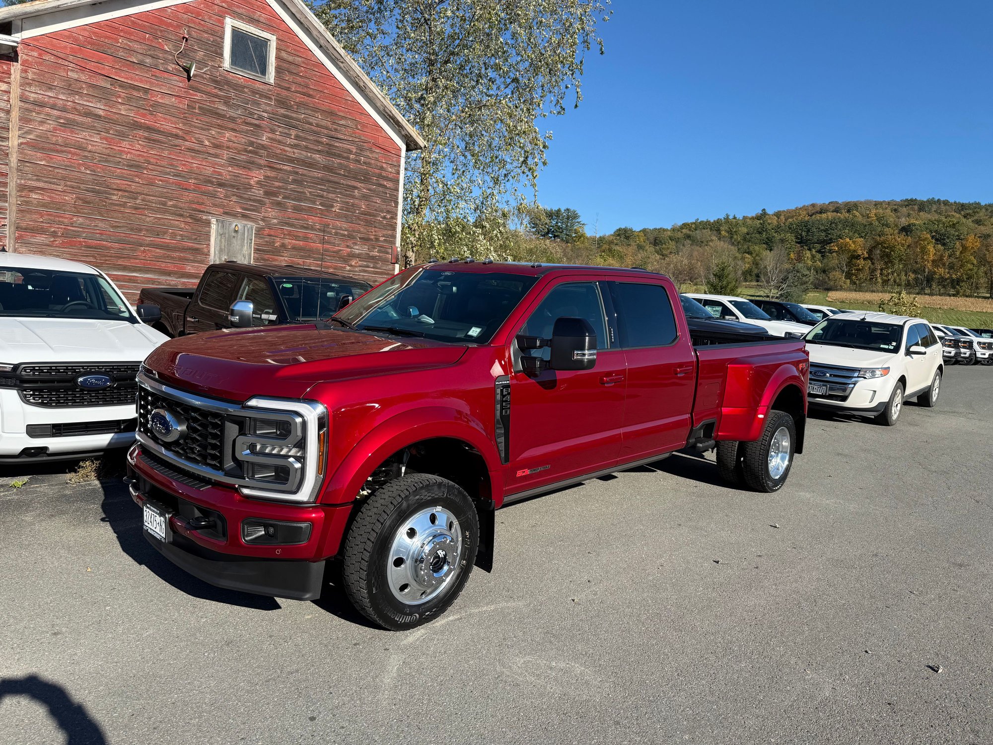 Added my 50 gallon auxiliary fuel tank and wired it to my upfitter #6 and installed my toolbox. I also installed the (dealer installed) light up front emblem. I was impatient and didn�t want to bring it back to have it done and I also didn�t want some kid at the dealer doing it. Esp after the salesmen said �they�ve never installed one before�. It�s the same putco light I had on my 17 so it wasn�t to bad. I�ll post pics tomorrow. I forgot to take some. 
