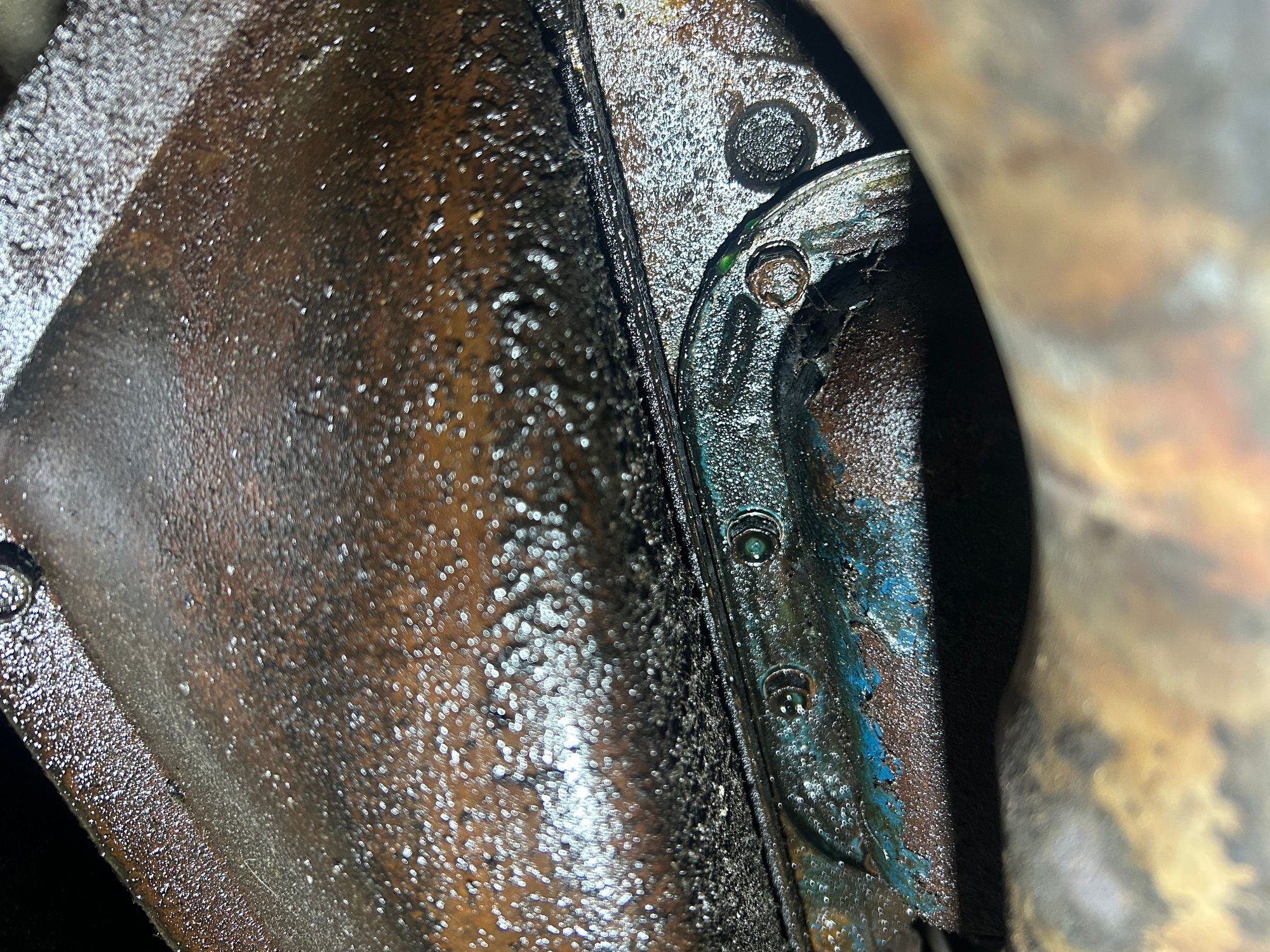 coolant coming from back side of block somewhere
