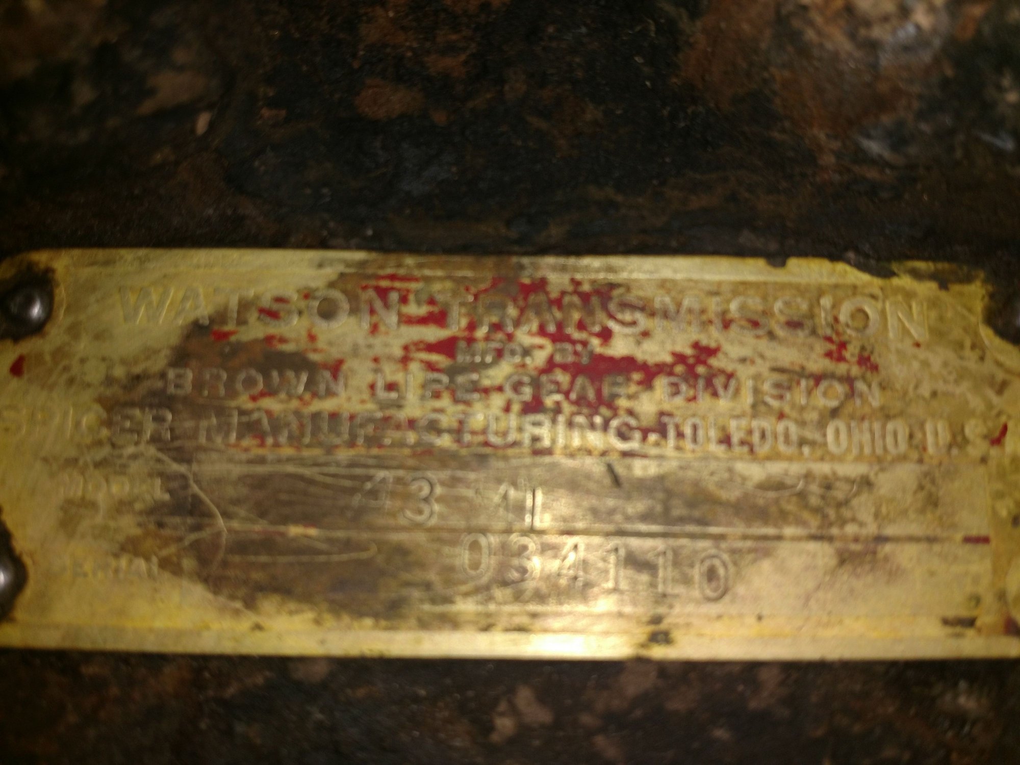 Brownie transmission id. Ford Truck Enthusiasts Forums