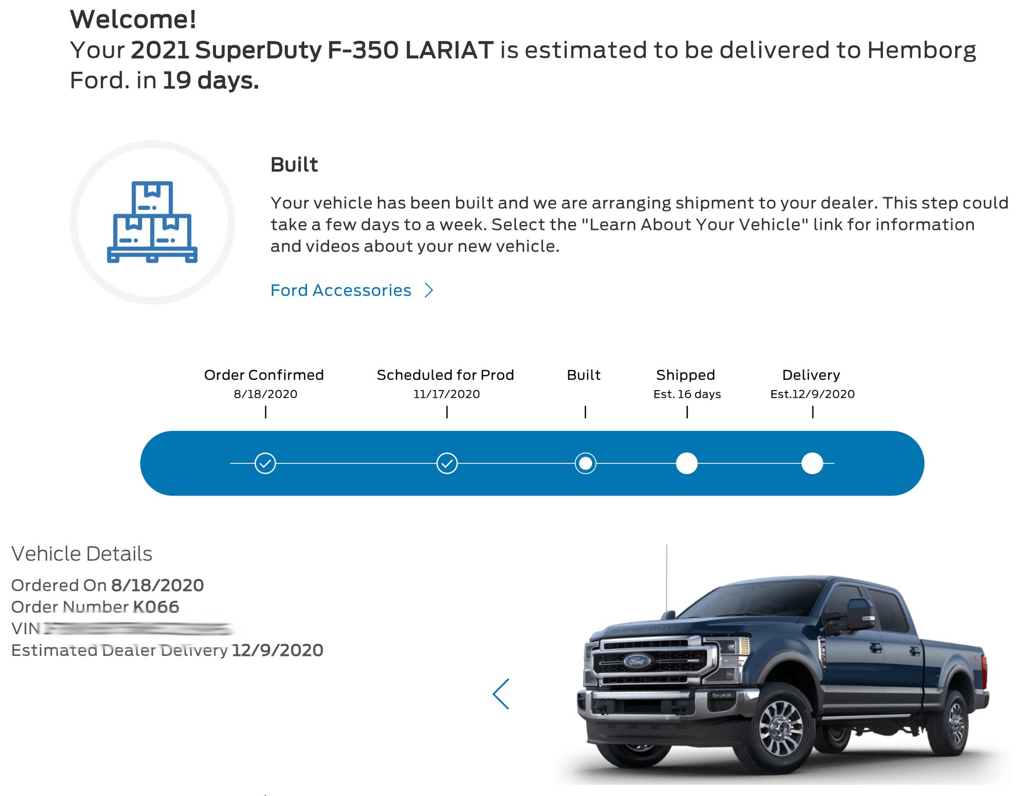 2021 Ford Super Duty Order Tracking Thread. Please NO Off Topic - Page