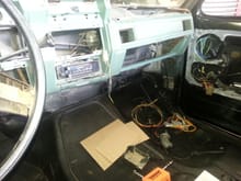 continuing the power lock, power window wiring behind the dash.