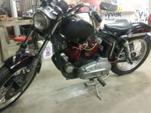 I also finished building my 1976 Harley this summer. The truck went on the back burner for a month while my dad and I worked like crazy to finish this.