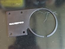 Hydra gauge selector bracket for gauge pod. 