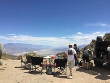 Lunch over Panamint valley