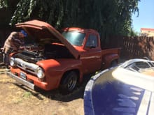 1953 Ford truck before start of Crown Vic clip