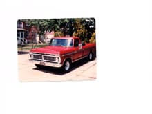 1974 Ford F100 2wd 302 V8. Did everything with this truck. Old school spare tire mount in bed.  Great truck, Never Broke down.