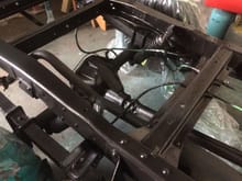 just gave the chassis a coat of special black anti rust coating,