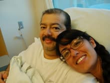 My Wife Yesenia &amp; I During My 3rd Chemo Session