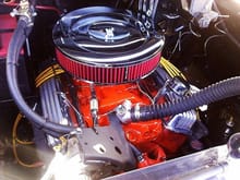 Lucille's engine compartment.
