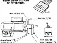 fuel tank selector valve