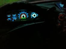 '94 F150 dash with new LED gauge faces.