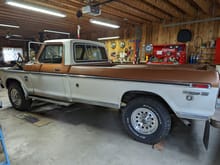 My 76 F350. Just got a newer 460 in it. Plans for use are hauling whatever I might need around the mini farm, trips to the dump or just cruising around enjoying a sunny day. But by no means will it be used to haul 6000lb boats or 11ft campers like it did through out the 80s.