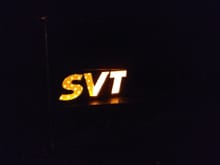 Backlit SVT with American flags