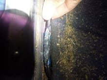 Burned up wiring under Driver's Side Rocker Trim