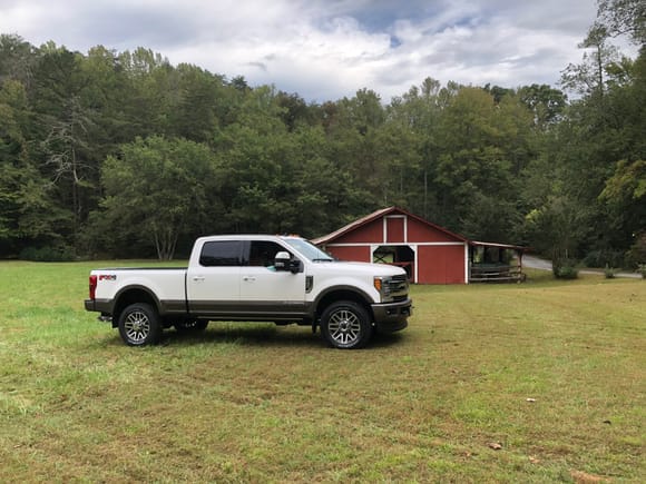 I was /am a black truck guy but something about white platinum and stone grey two tone caught my eye so I tried it out this time   2019 f-350 KR 