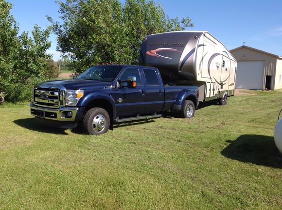 About ready to hit the road with new truck. Did a test drive of 6 miles and it pulled extremely well in the farm country and up one large hill.