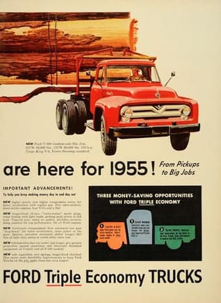 1954 ad (for 1955 Fords) page 2