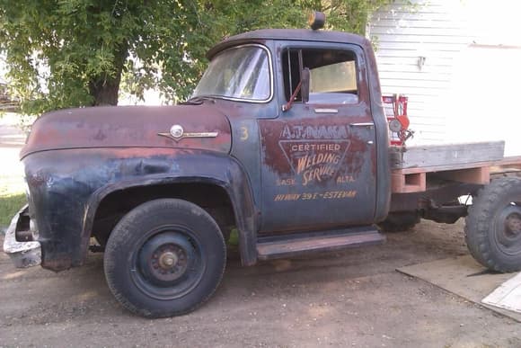 Bought new in 56 as a welding truck.