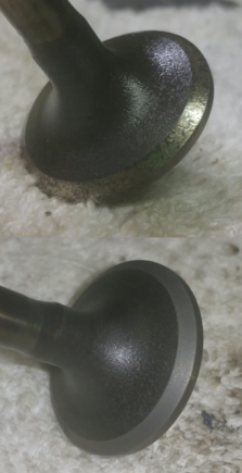 Valve lapping - before & after