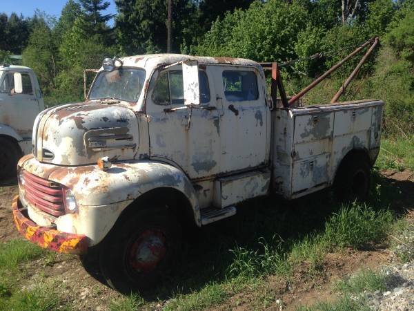 1949 Ford F5 COE Cabover 4x4 CrewCab Boom Truck - Ford ...